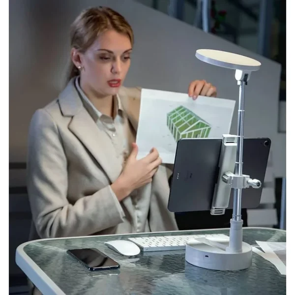 Candeeiro de mesa telescópico recarregável 15CM
