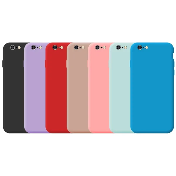 Capa de silicone macio para Apple iPhone tudo modelos