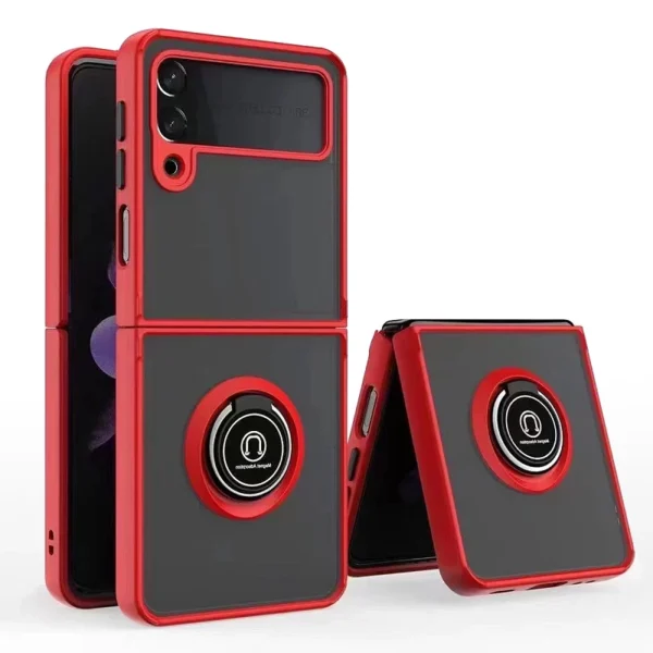 Capa Samsung Galaxy Z Flip E Fold de 3 a 6 todos os modelos Magnet Gel com suporte fumê
