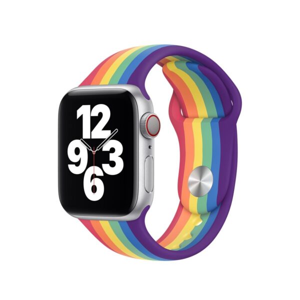 Pulseira esportiva para Apple Watch 42/44/45/49 mm - Arco-íris
