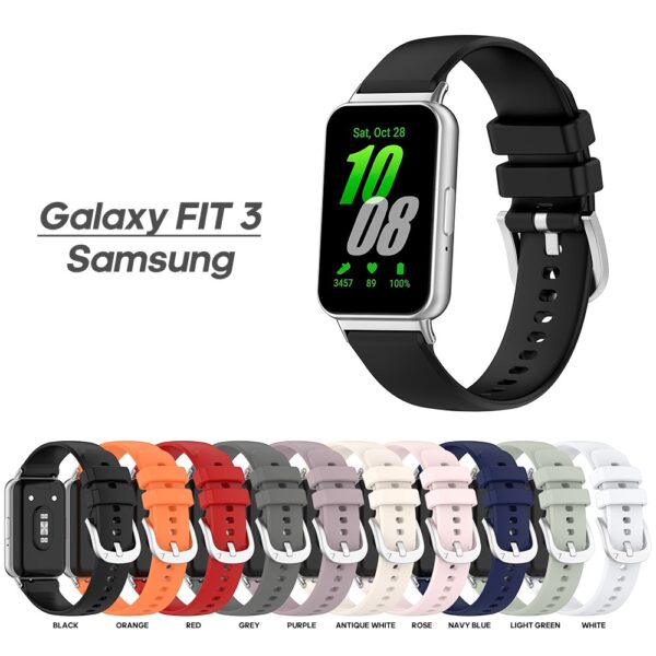 Pulseira de silicone para Samsung Galaxy Fit 3