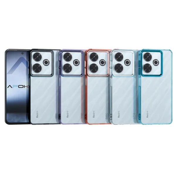Capa de acrílico transparente para Xiaomi Redmi 13