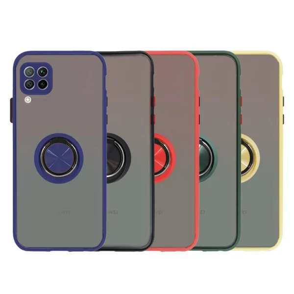 Capa de gel para Huawei P40 Lite com suporte fumê