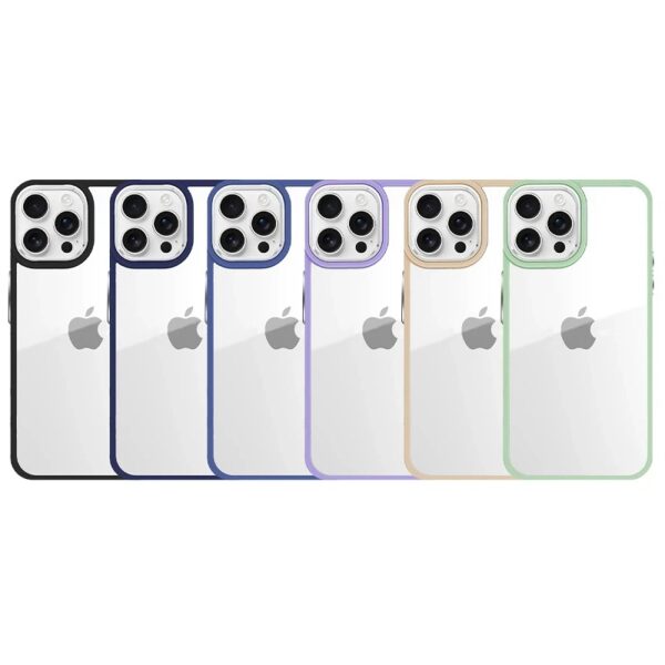 Premium Shockproof Silicone Case for iPhone 16 Pro Max Camera Edge Aluminum 6 Colors