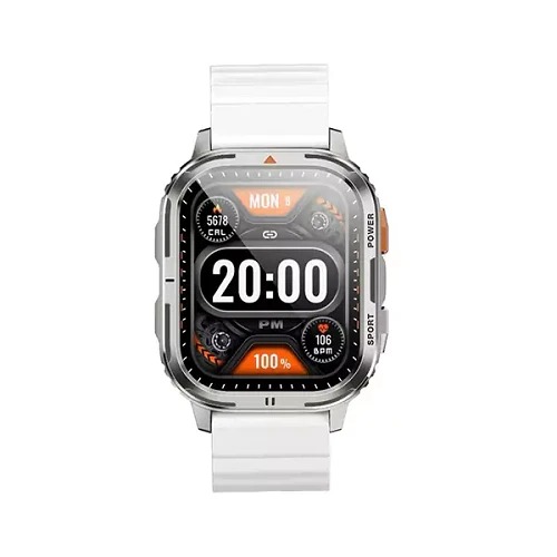 Sporty and Durable Smartwatch Silver