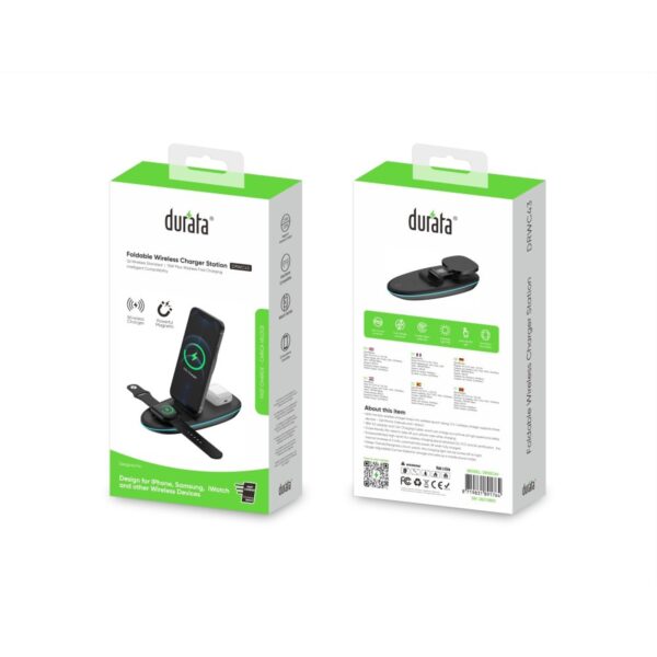 Foldable Wireless Charger Station 3 in 1