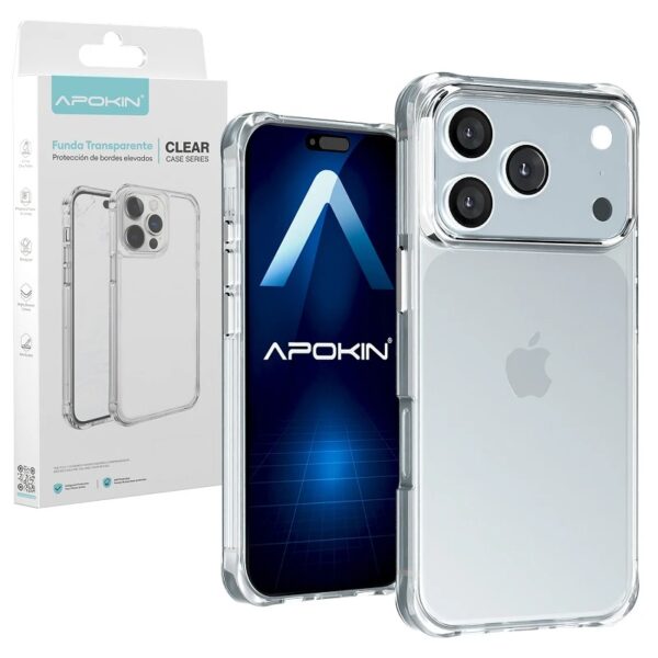 iPhone 17 Pro Max Silicone Case, Transparent, 3.3mm Extra Thick