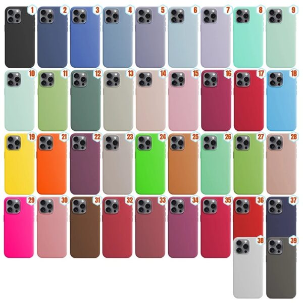 Liquid Silicone Leather Effect Case for iPhone / Samsung / Oppo / Redmi
